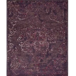 Hand-Tufted Handmade Dark Purple Traditional Wool Rug 8x10